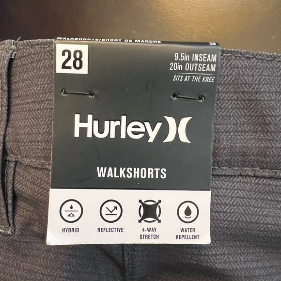 Hurley Hybrid Printed Walk Short, Size 28 - Picture 3 of 4